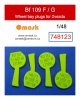 Omask 748123 Bf 109 F/G wheel bay foam plugs (for Zvezda) 1/48